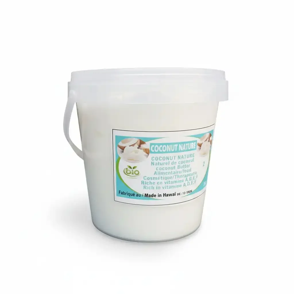 Beurre De Noix De Coco Vierge Bio - Usage Alimentaire Et Cosmétique - Image 1 of 4