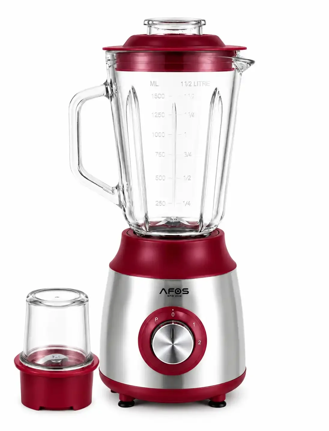 Blender Funky 250 W Avec Bol En Verre 1,5 L & Moulin – 6 Lames En Inox - Image 1 of 3