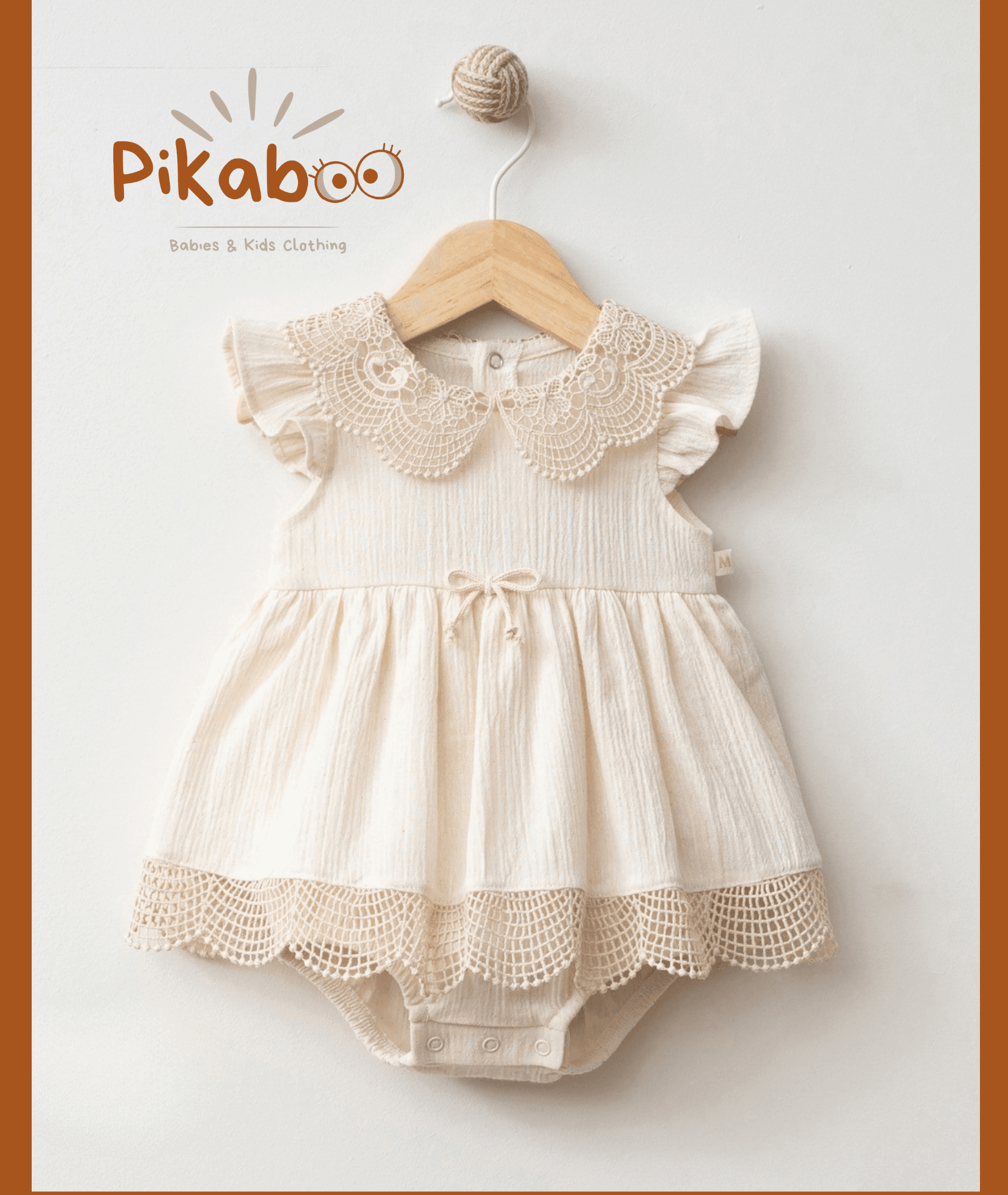 Robe Bébé Avec Culotte Et Détail Macramé - Image 1 of 1