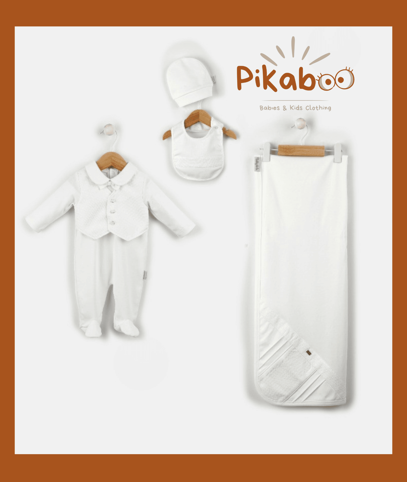 Coffret De Naissance 4 Pièces Avec Mouffles Et Couverture Épaisse - Image 1 of 1