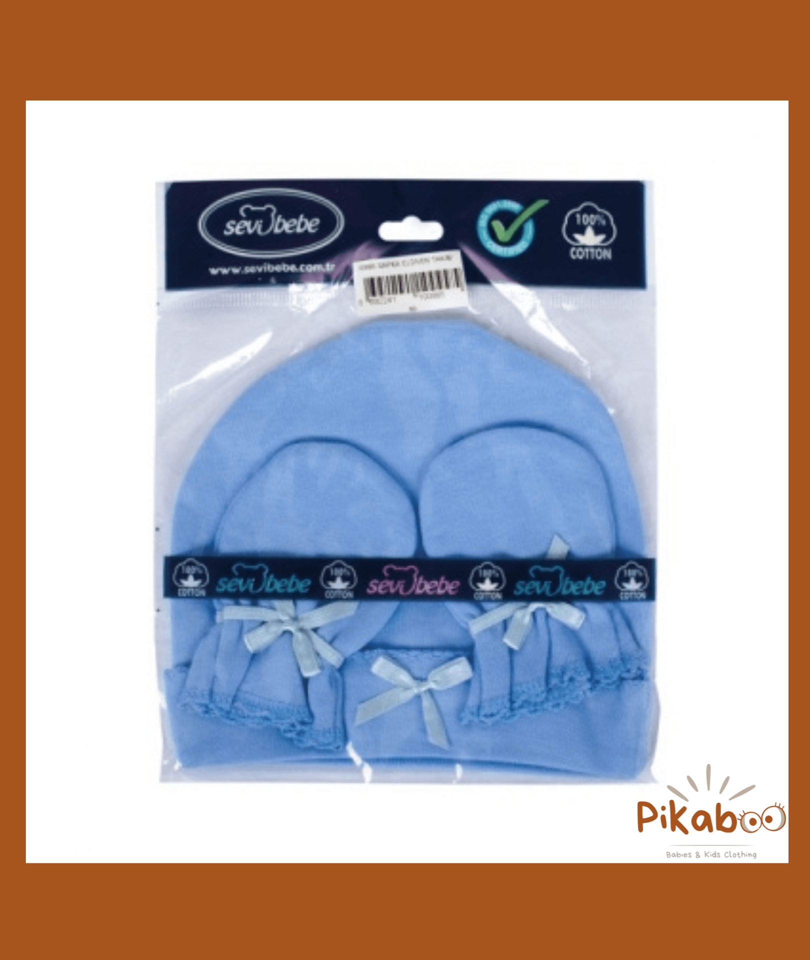 Bonnet Et Mouffles Chauds Pour Naissance - Image 1 of 1