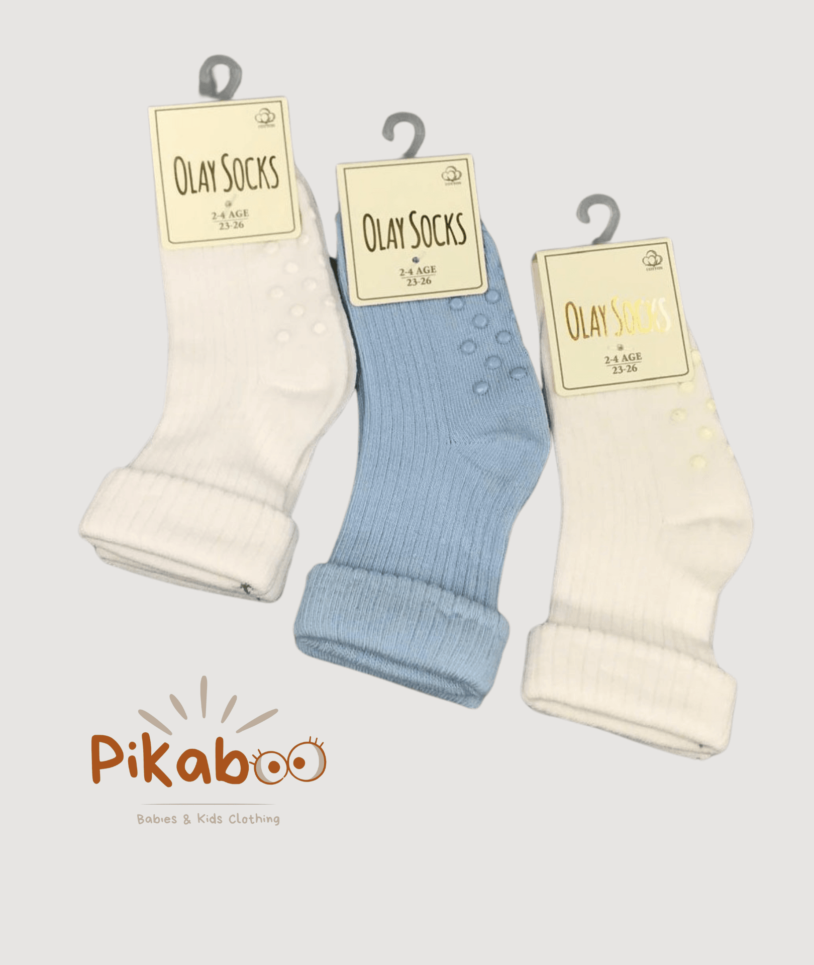 Chaussettes Antidérapantes Unies Motif Étoiles Garçons - Image 1 of 1