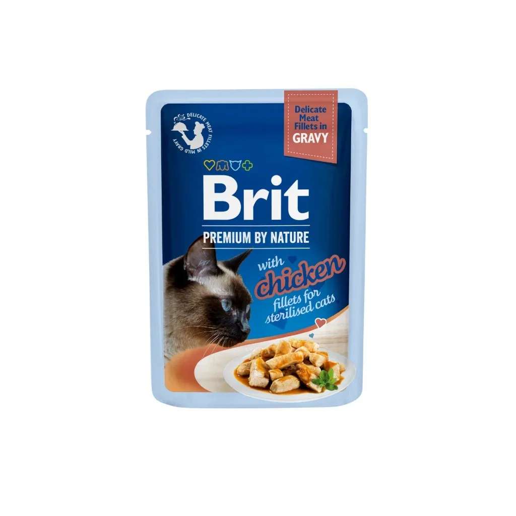 Premium Cat Delicate With Chicken Fillets In Gravy For Sterilised Cats - Image 1 of 1