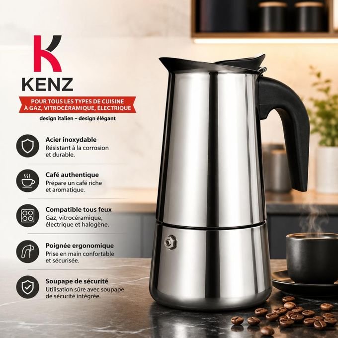 Cafetière Italienne 9 Tasses En Aluminium - Kpss-9cup - Image 1 of 1
