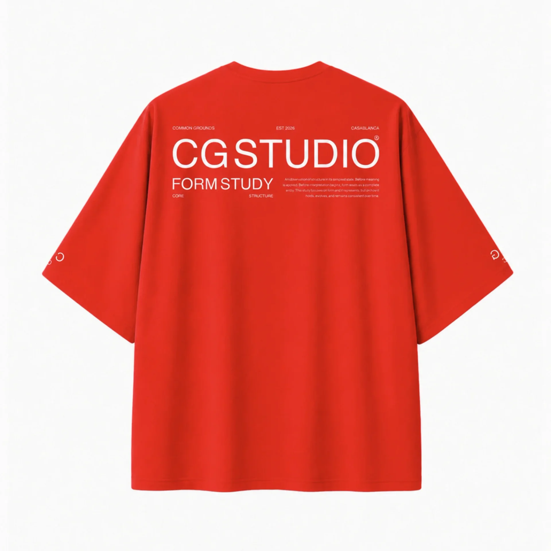 Cg Studios 01 T-shirt Form Study Oversize 220 Gsm - Image 1 of 1