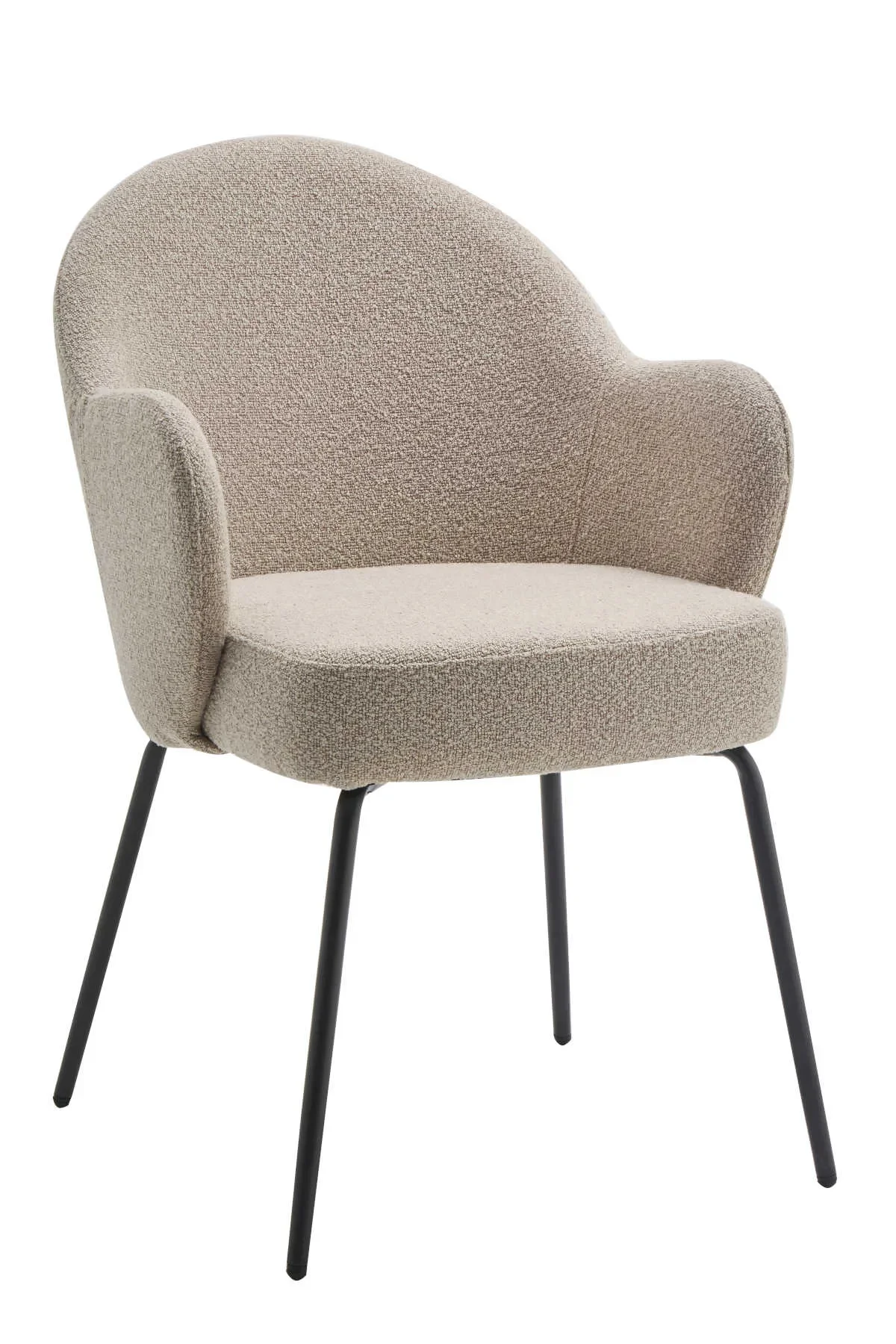 Leonie Chaise De Salle A Manger En Tissu Bouclette - Image 1 of 4