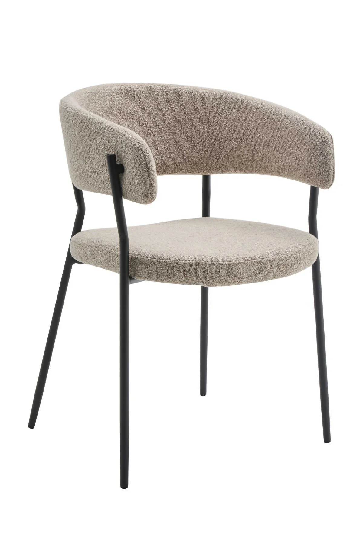 Simone Chaise De Salle A Manger En Tissu Bouclette - Image 1 of 4