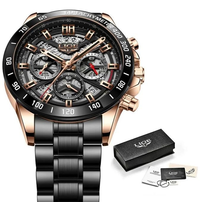 Montre-bracelet À Quartz Étanche Chronographe De Sport  - Image 1 of 4