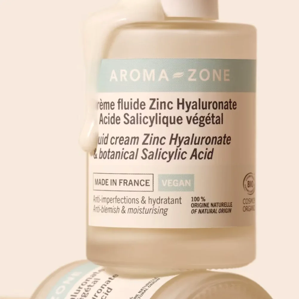 Crème Fluide Zinc Hyaluronate & Acide Salicylique Végétal - Image 1 of 3