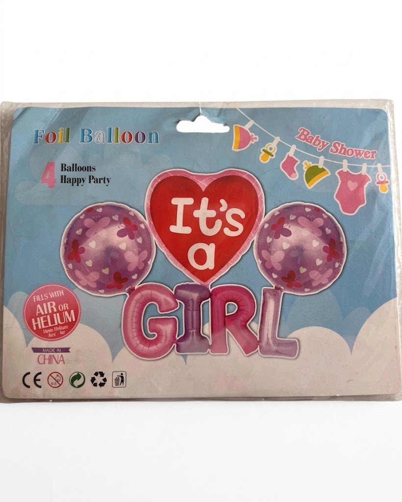 Foil Balloon Baby Shower - It's A Girl - Image 1 of 2