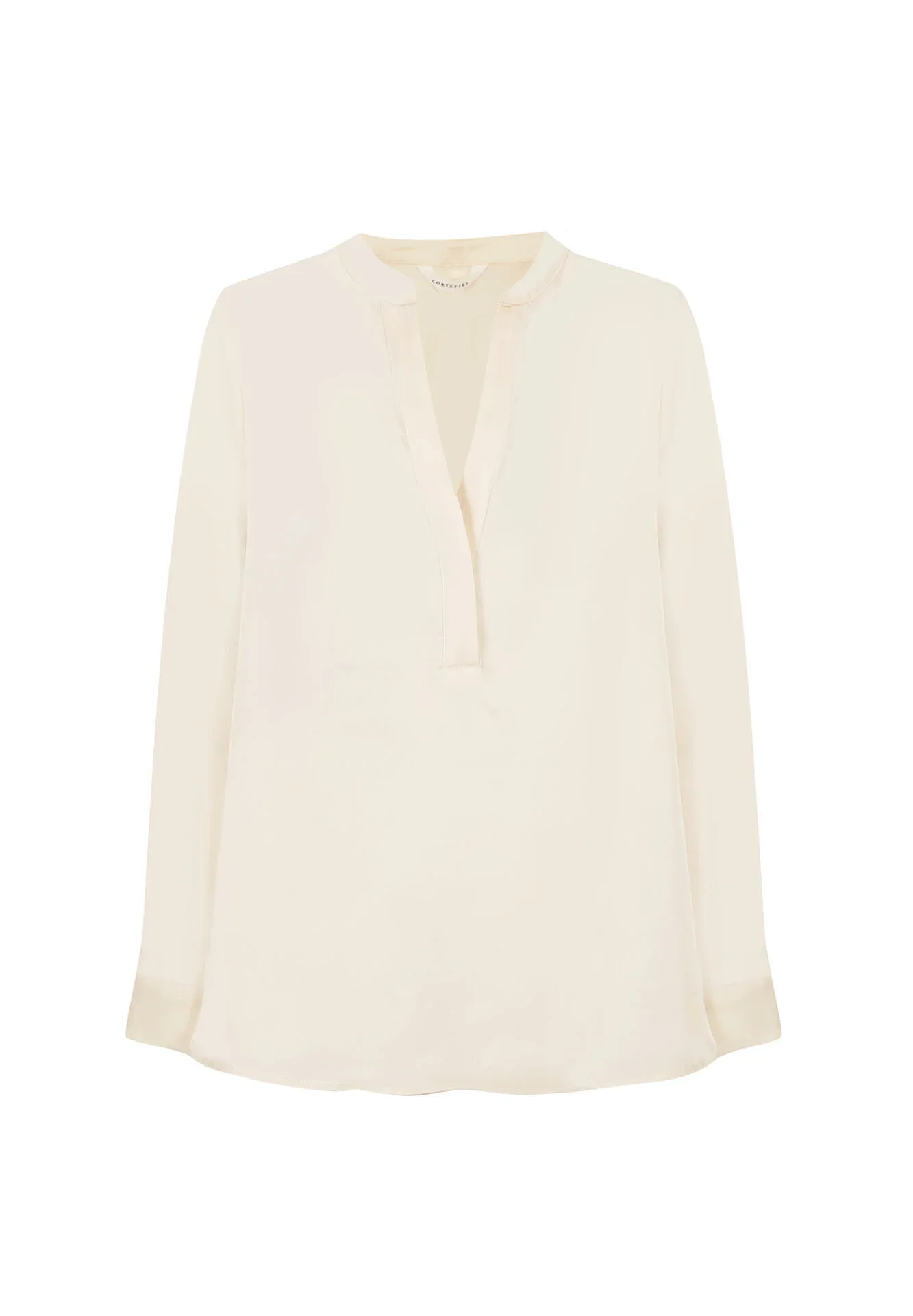 Blouse Satinée Col Mao - Image 1 of 4