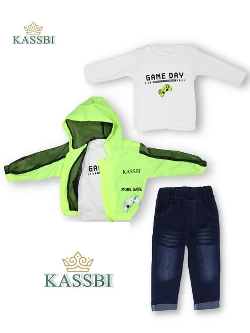 Ensemble En Tendance Jacket + Tricot + Pantalon Jean - Image 1 of 1