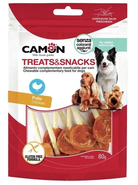 Camon Friandise Sucette Pour Chien Poulet 80g - Image 1 of 1