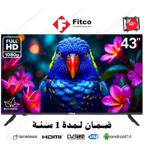 Fitco 43 Full Hd Smart Tv Hdmi/usb, Dvb-t2/s2, Design Frameless + Support Gratuit - Image 1 of 1