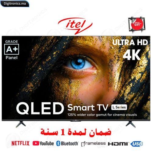 50 Qled A-grade 4k Ultra Hd Smart Tv Pro Wi-fi, Bluetooth, Youtube & Netflix + Support Gratuit - Image 1 of 1