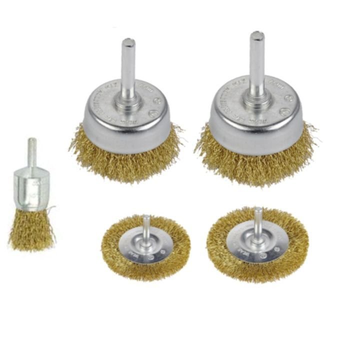 5 Brosses Métalliques Rondes, Peinture Rust Remover - Image 1 of 1