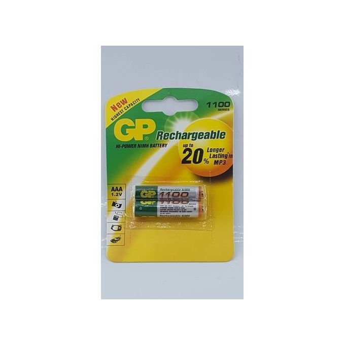 Gp 1.2v 1100mah Ni-mh Rechargeable Aaa Batteries (2pcs) - Image 1 of 2
