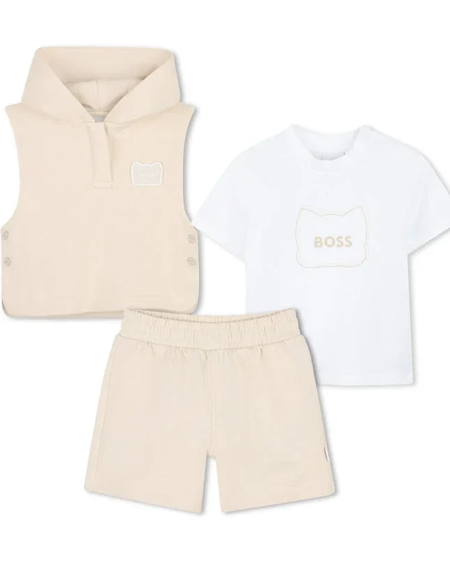 Ensemble Boss 3 Pièces – T-shirt, Sweat Sans Manches & Short - Image 1 of 2