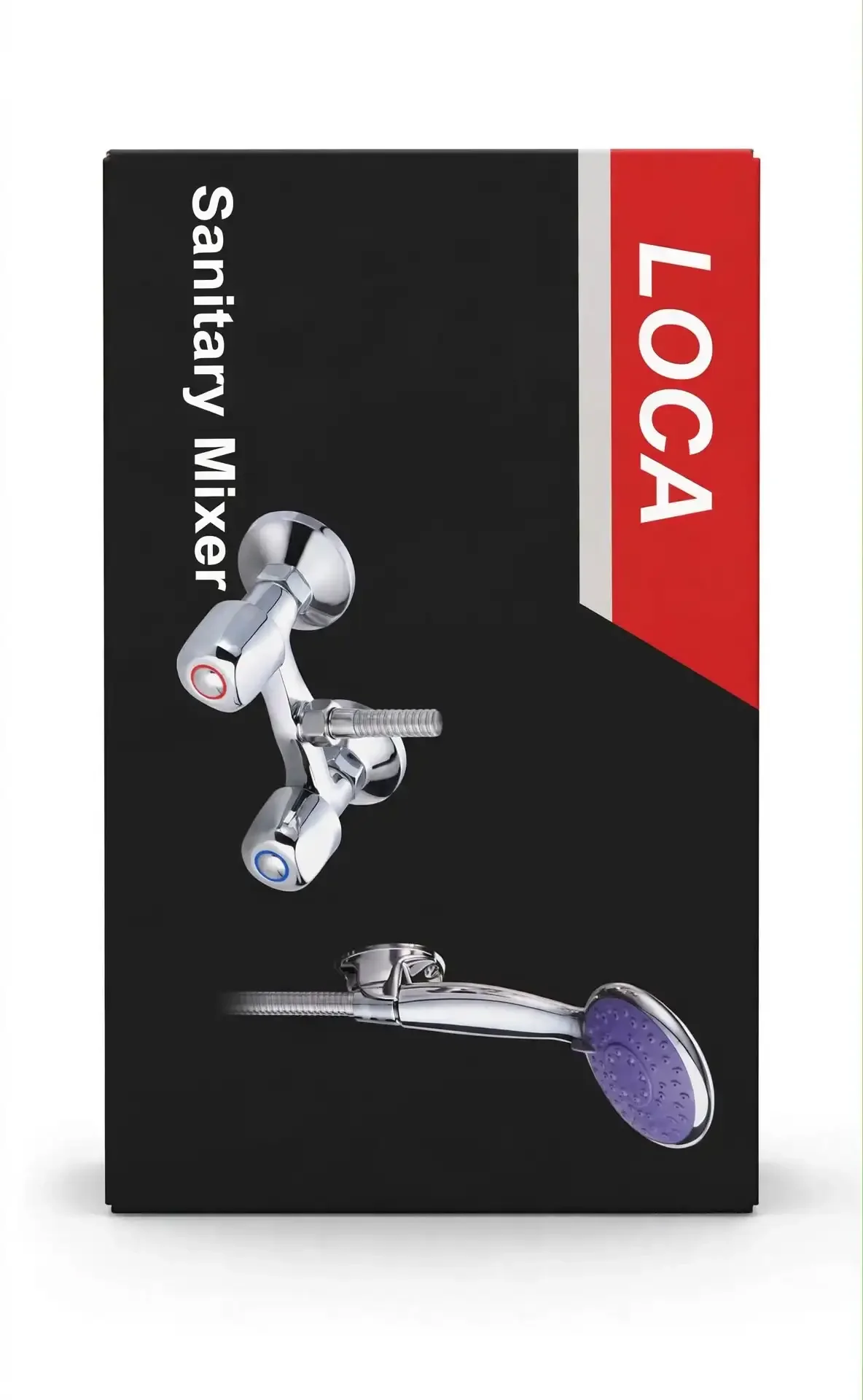 Mitigeur Sanitaire Avec Douchette À Main Et Flexible Pour Salle De Bain - Image 1 of 3