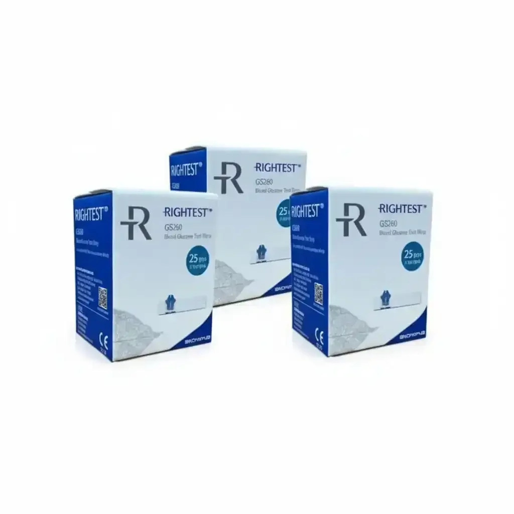 Pack De 100 Bandelettes De Test Rightest Gs260 – 4 Boîtes De 25 - Image 1 of 3