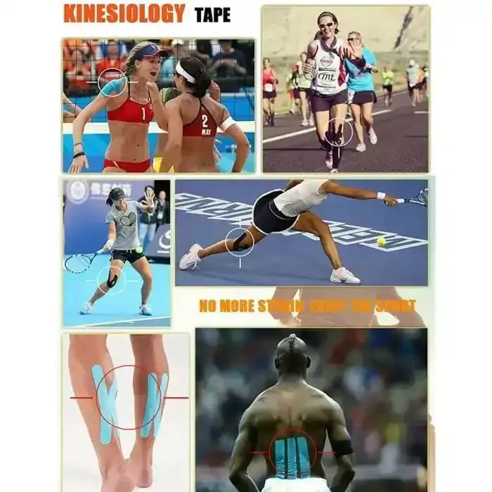 Kinesiology Tape Bande Élastique De Kinésiologie Et Lifting Du Visage 5cm X 5m Adhésif (design &… - Image 1 of 3