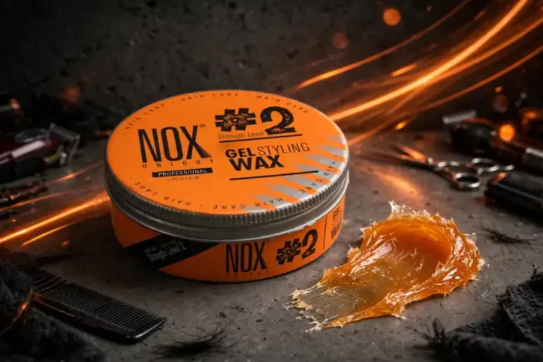 Cire Coiffante Gel Wax Fixation Niveau 2 Effet Naturel Cheveux - Image 1 of 3