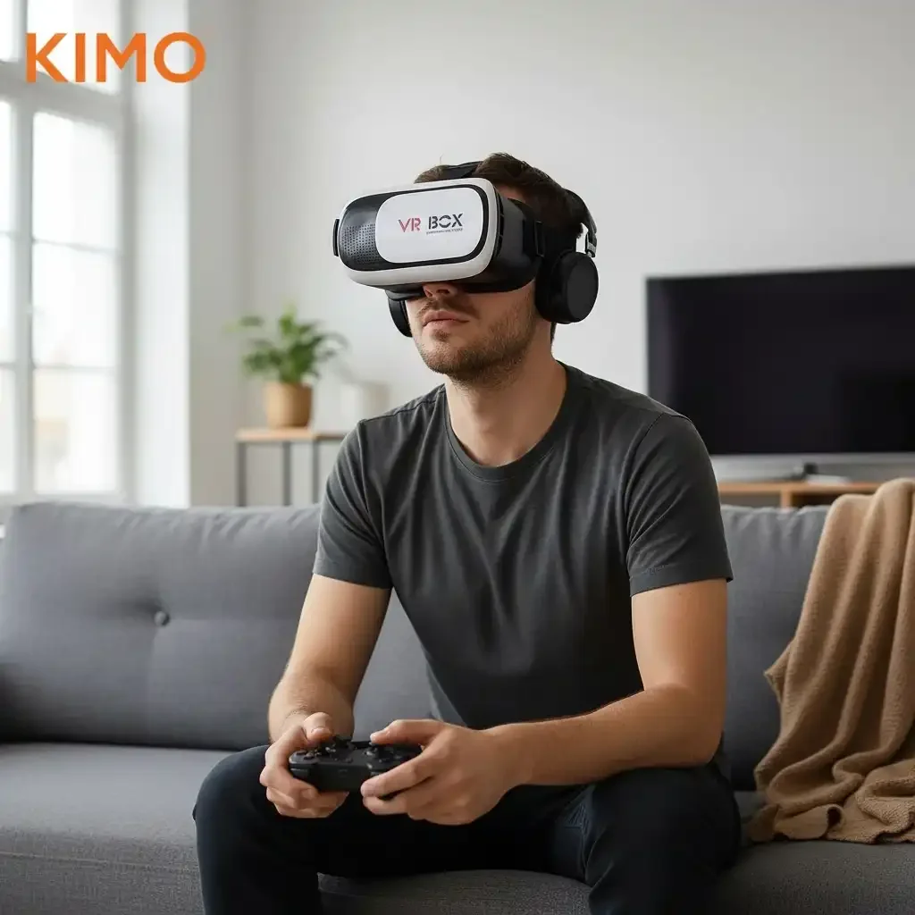 Pack Kimo™ Vr Box 3d + Casque Audio Hd – Immersion 360° Gaming & Films, Compatible Android/ios - Image 1 of 4