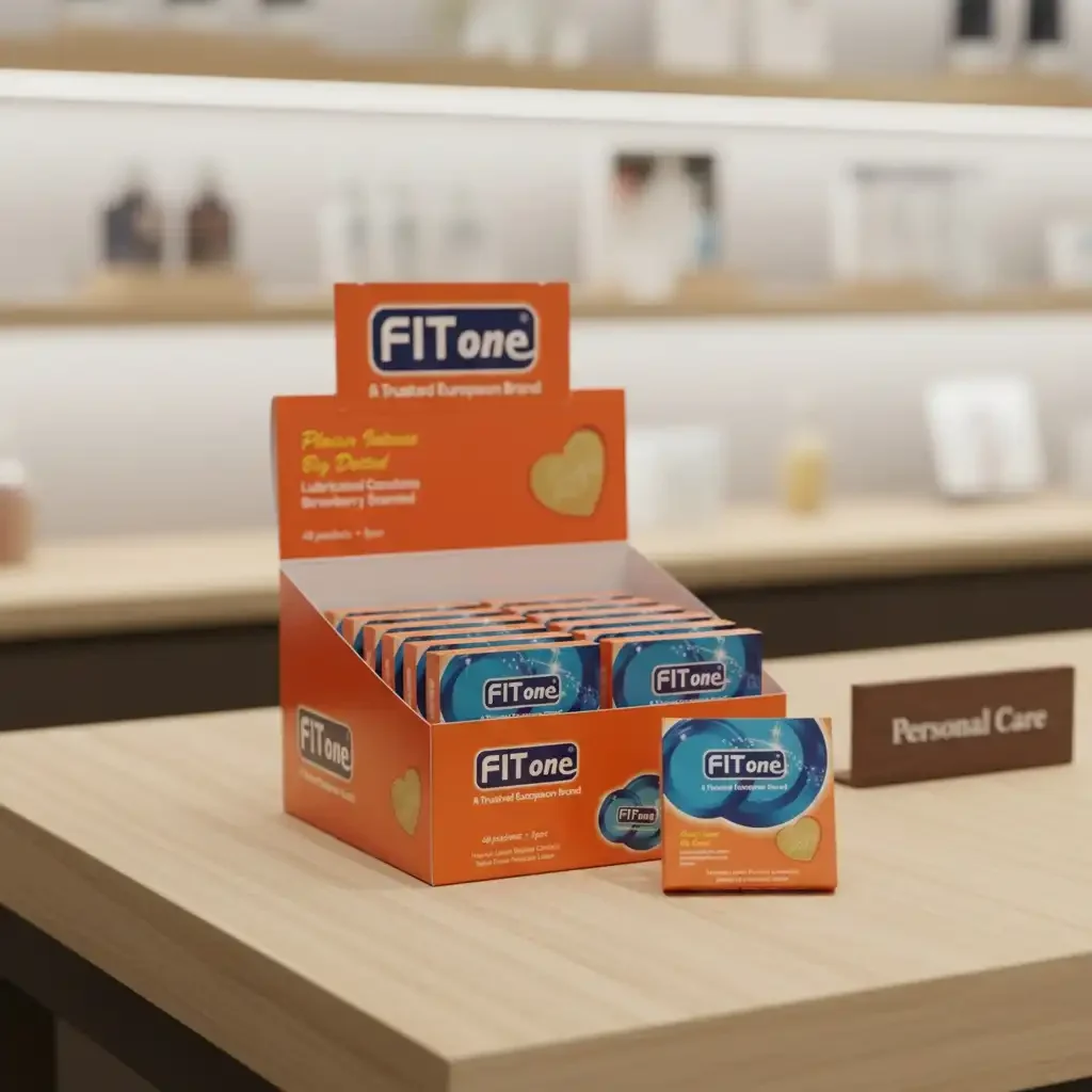 Préservatif Plaisir Intense Fraise, 48 Boites De 3 Condoms - Image 1 of 4