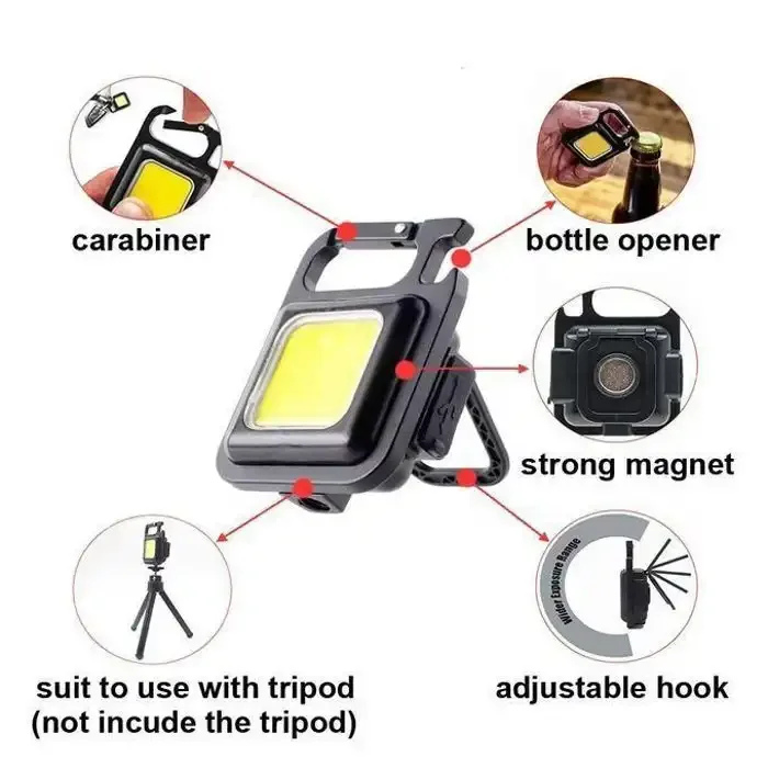 Mini Lampe Led Multi-usage - Portable Avec Clés - Image 1 of 4