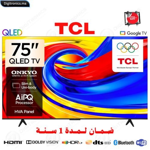 QLED 4K Smart Google TV 75"  (75P7L)+ Support Gratuit - Image 1 of 3