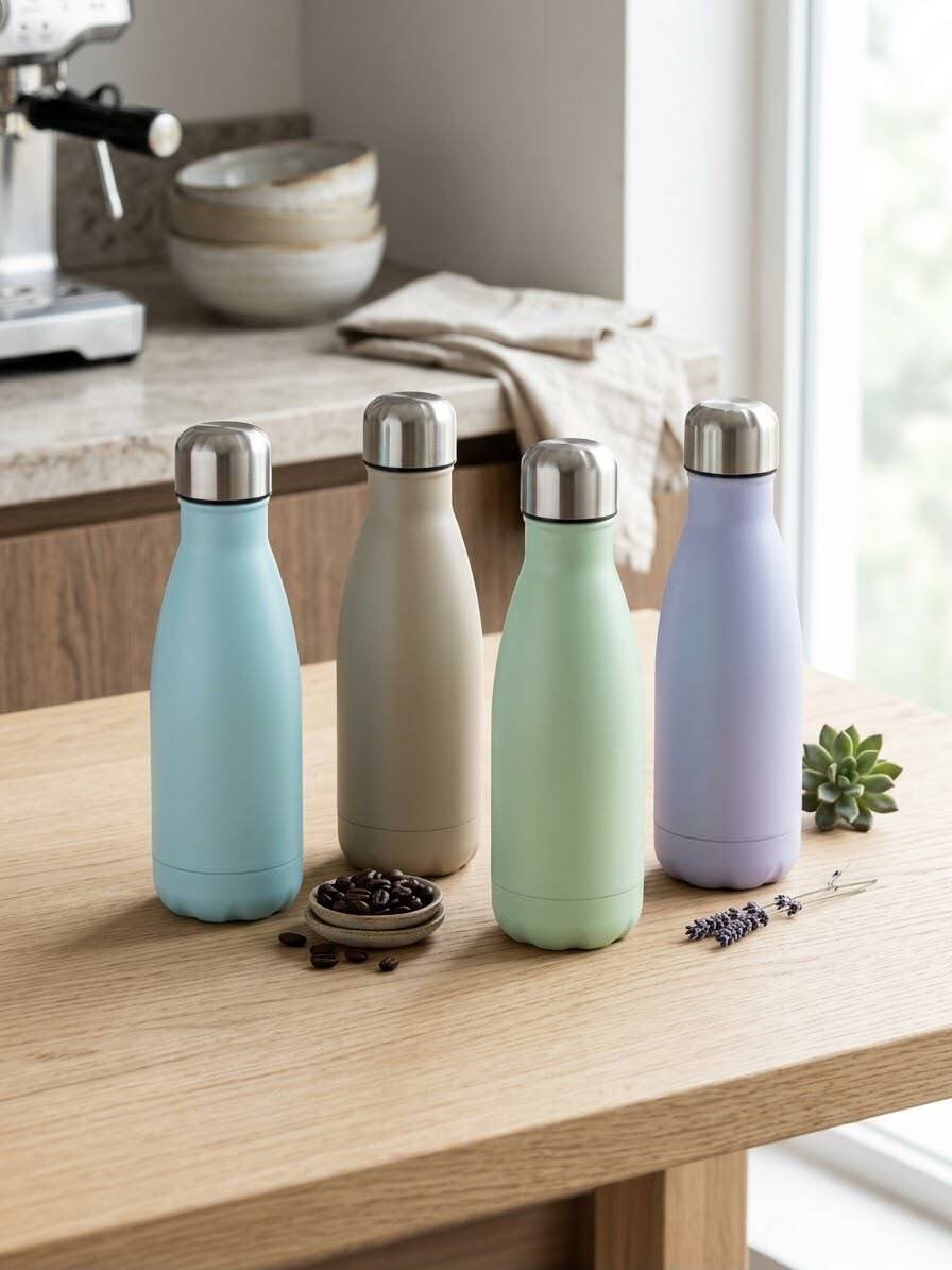 Gourde Isotherme En Inox – Couleur Aléatoire - Image 1 of 2