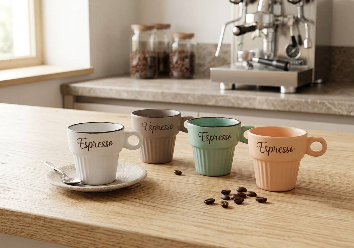 Tasse À Espresso En Céramique – Style Vintage - couleur aléatoire - Image 1 of 2