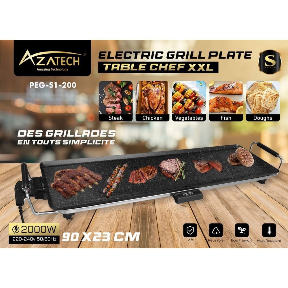 Plancha De Cuisson Antiadhésif Électrique 2000w - Image 1 of 1