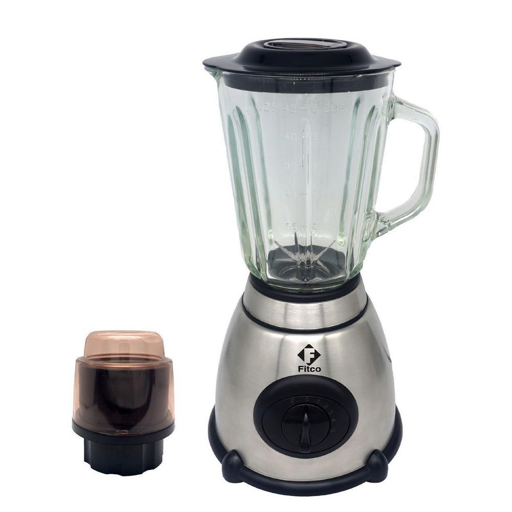 Mixeur 1000 W Blender 5 Vitesses 1,5 Litres + Moulin À Épice En Verre - Image 1 of 1