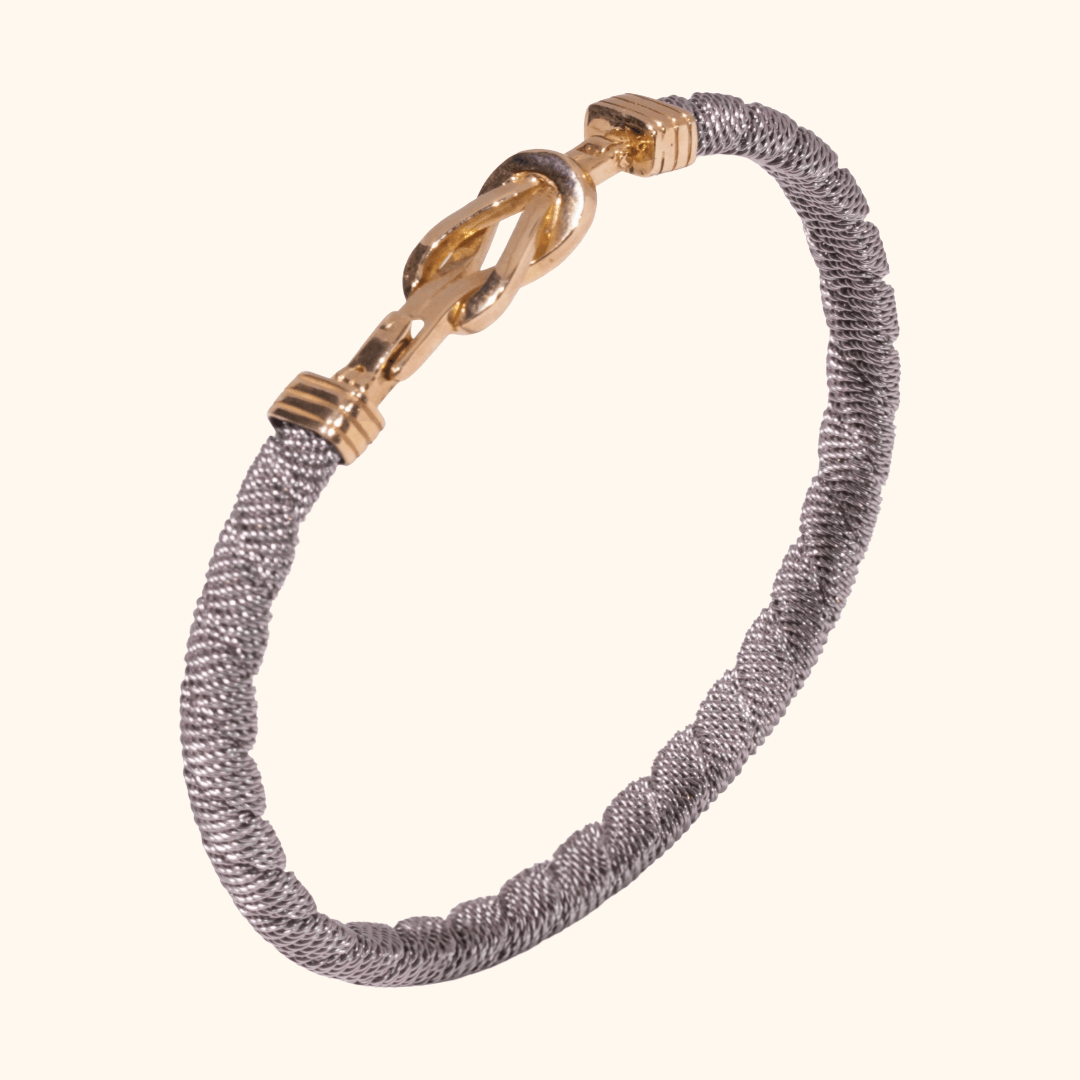 Bracelet Homme En Or Jaune 18 Carats – Maille Tressée & Fermoir Élégant - Image 1 of 3