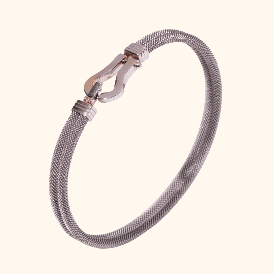 Bracelet Homme En Or Blanc 18 Carats – Maille Fine Élégante Et Intemporelle - Image 1 of 3