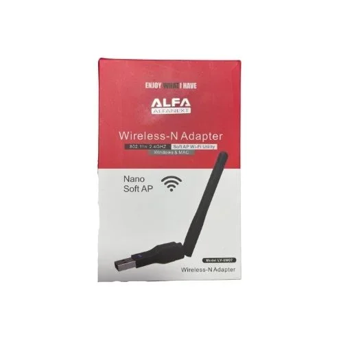 Clé Wi-fi Nano Usb 802.11n (2.4 Ghz) - Modèle Lv-uw07 Avec Soft Ap - Image 1 of 1
