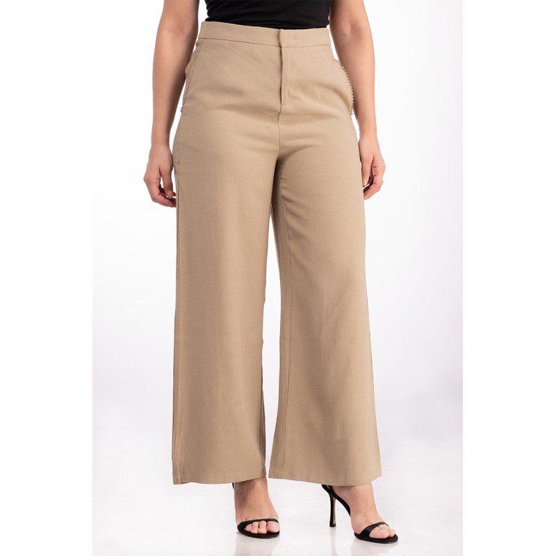 Pantalon Large À Galons - Image 1 of 4