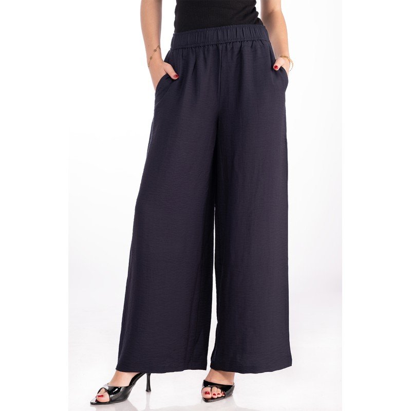 Pantalon Large À Taille Élastique - Image 1 of 3