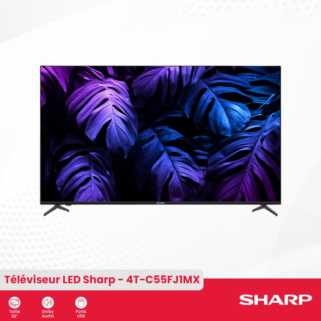 Téléviseur 4k Uhd 4t-c55fj1mx - Image 1 of 4