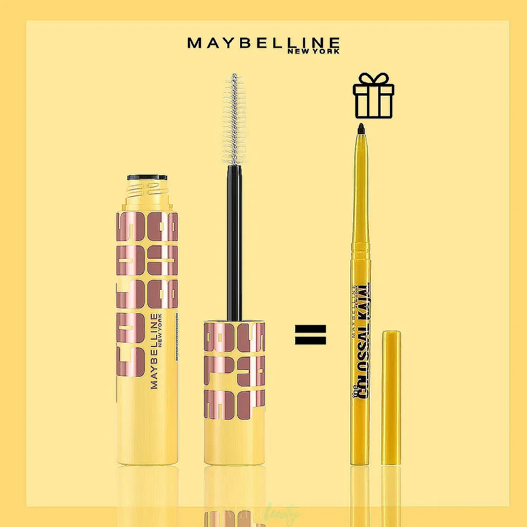Colossal Bubble Mascara Black + Crayon The Colossal Kajal Black Offert - Image 1 of 1