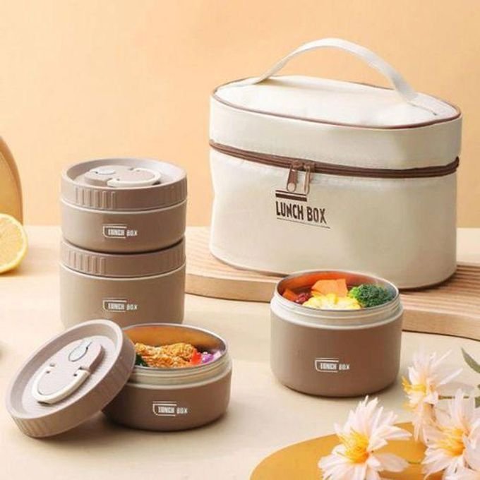 Lunch Box Isotherme En Acier Inoxydable Avec Sac Thermique - Image 1 of 4
