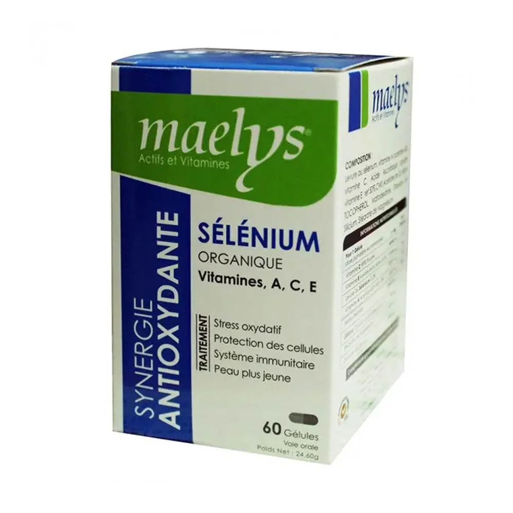 Maelys Sélénium Vitamine A, C, E 60 Gélules - Image 1 of 1