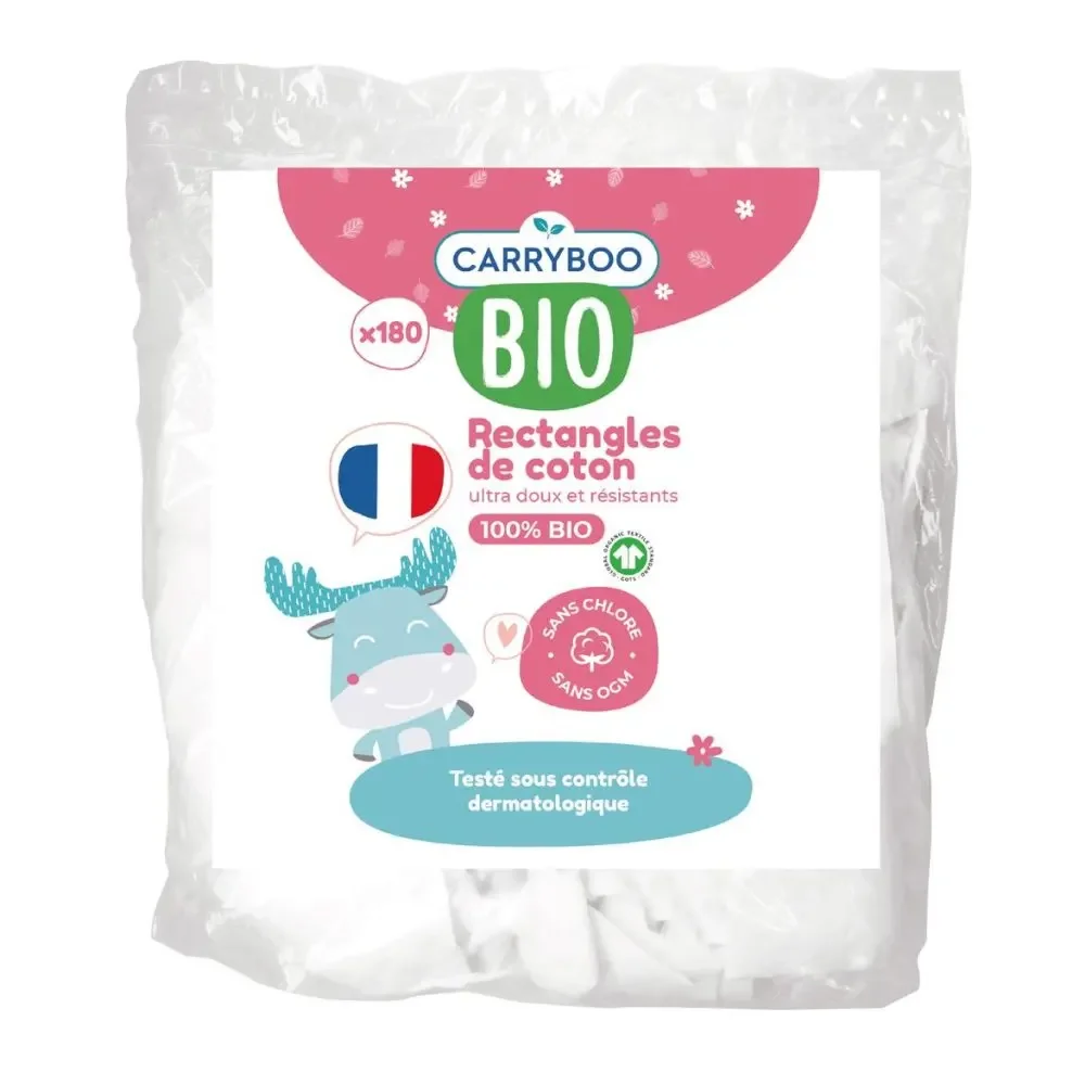 Carryboo Family Pads 150 Unités Carrés Coton Démaquillants Famille - Image 1 of 1