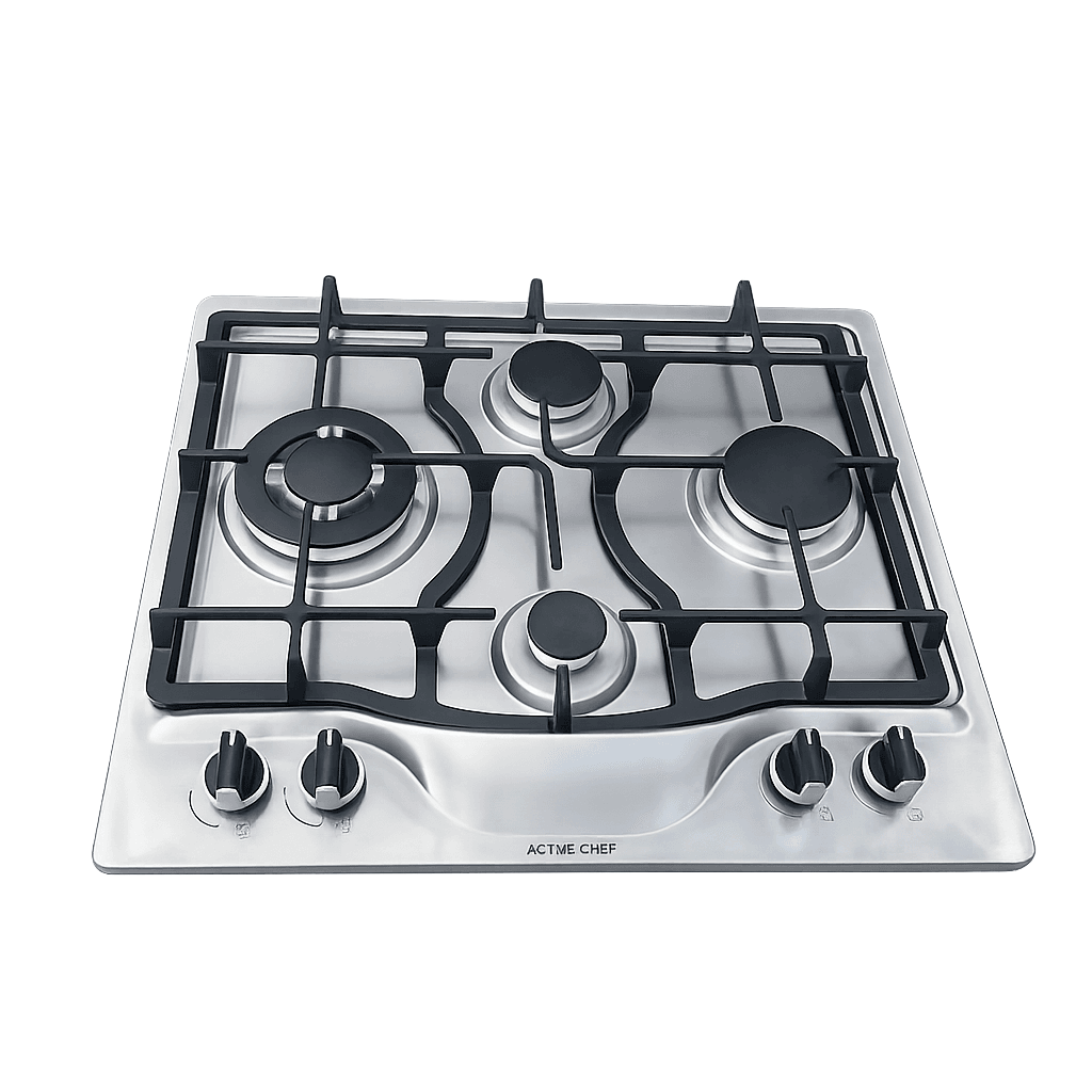 Plaque De Cuisson À Gaz Encastrable Inox 4 Feux 60cm - Image 1 of 1