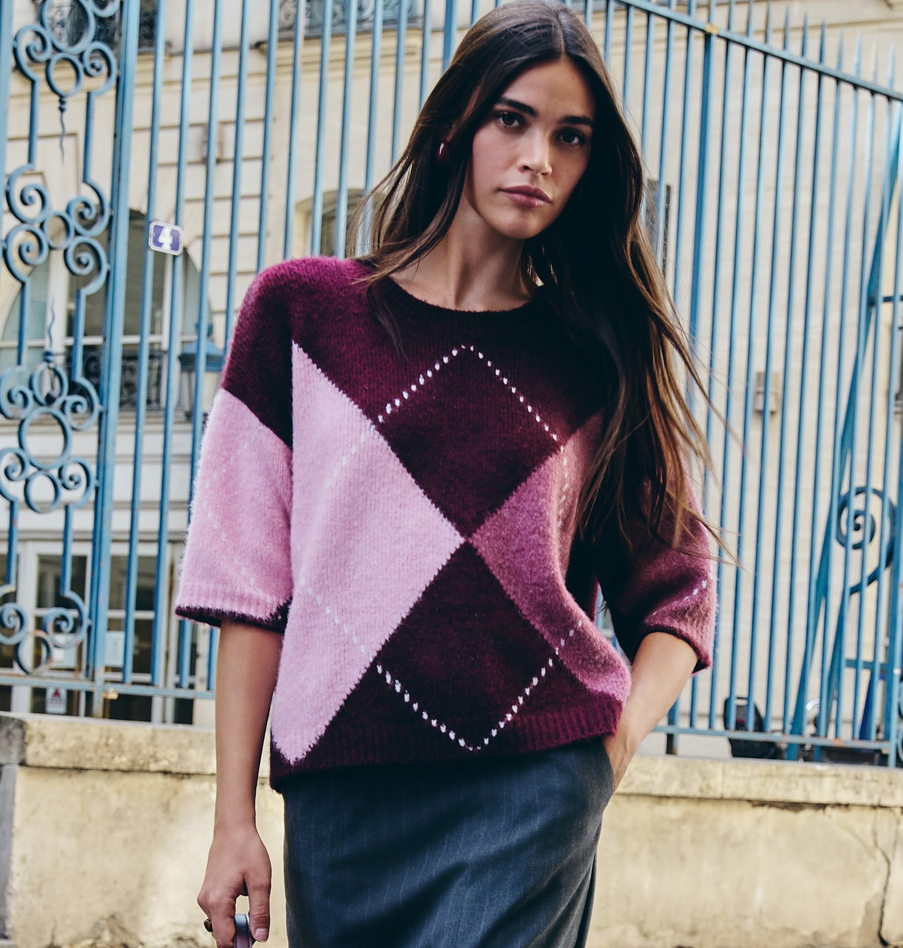 Pull Jacquard Col Rond - Image 1 of 4