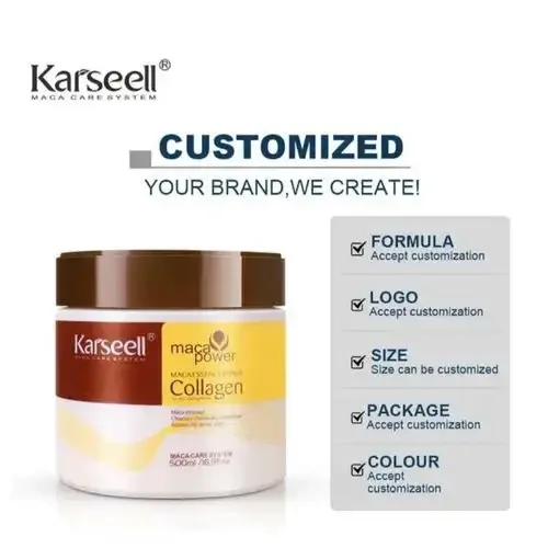 Karseell Maca Power Collagen 500ml – Masque Réparateur Professionnel Pour Cheveux Multicouleur - Image 1 of 4