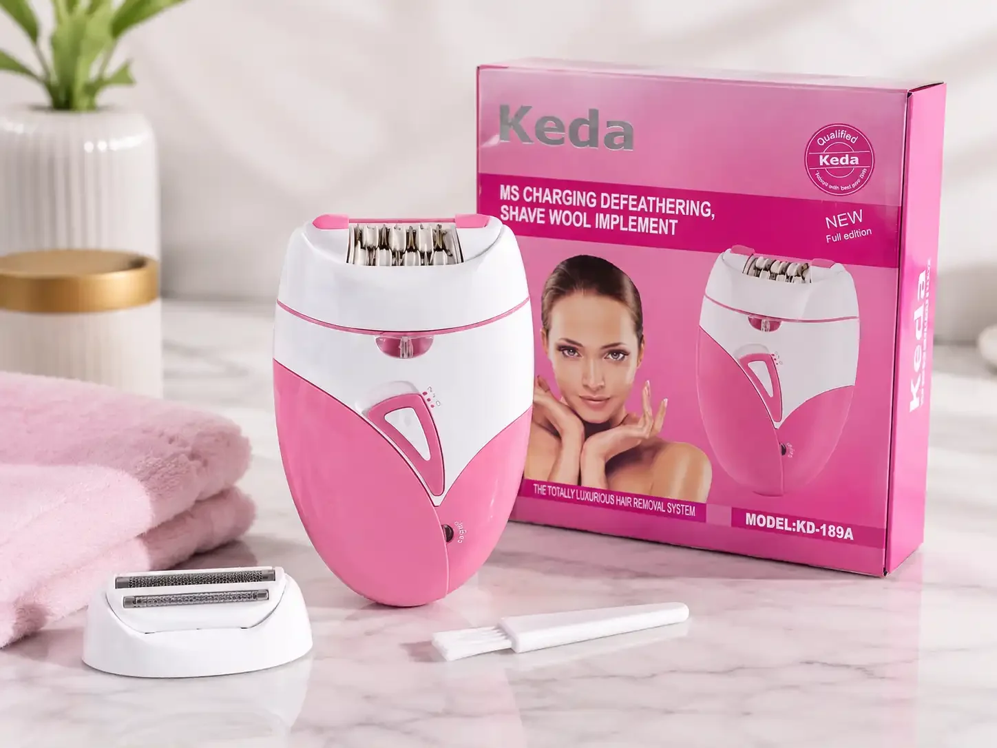 Épilateur Rechargeable 2 En 1 – Épilation & Rasage Sans Fil Avec Accessoires - Image 1 of 2
