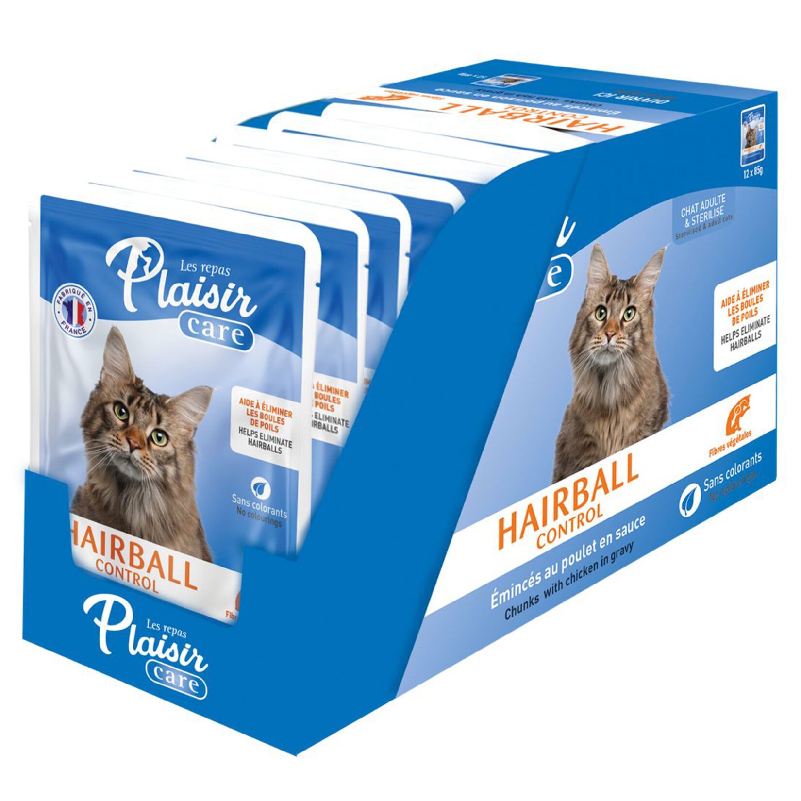 Plaisir Hairball – Émincés Au Poulet Pour Chat (12 × 85 G) - Image 1 of 1