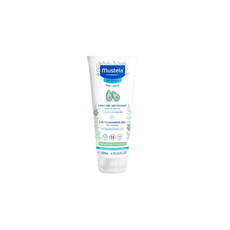 Mustela Gel Nettoyant 2 En 1 À Lavocat Bio 200ml - Image 1 of 1